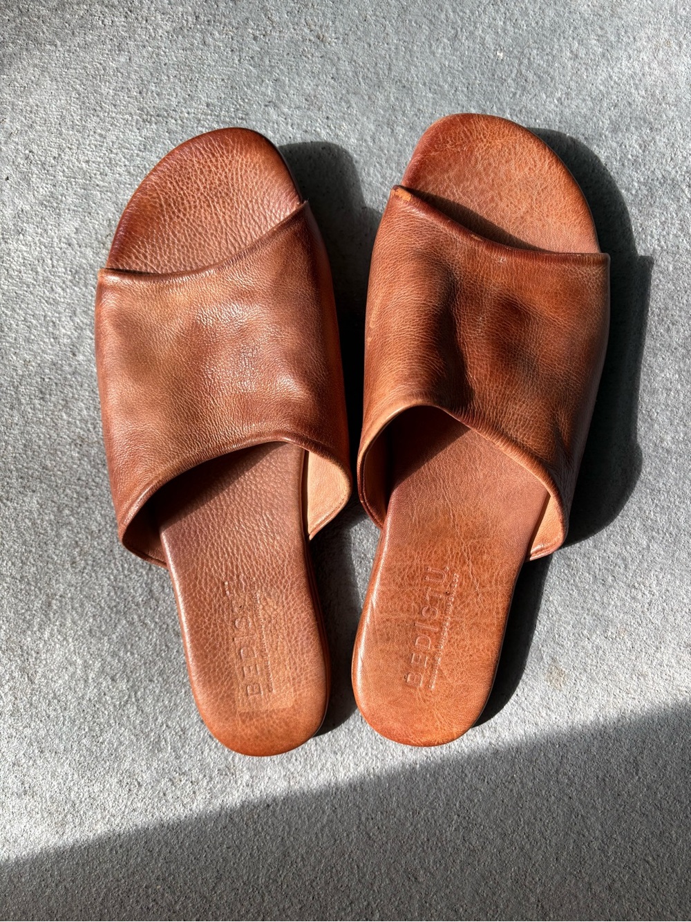 Bed Stu Gia Leather Slide flat sandals 🔥size 9